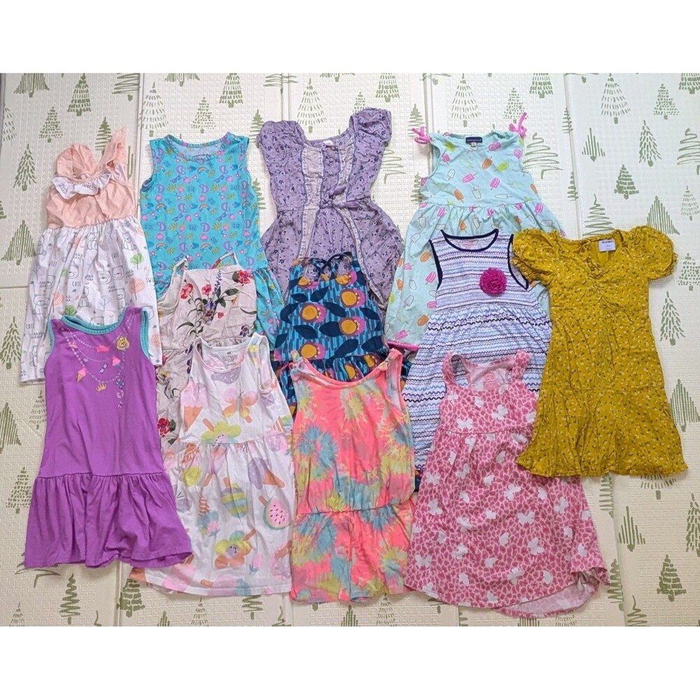 Girls Size 6x/7 Dress Lot 12pc Tea Andy & Evan H&M Justice Old Navy Pete Dresses